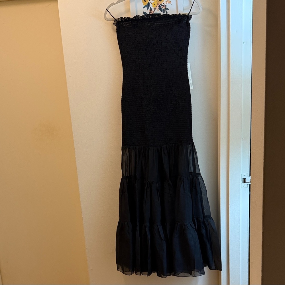 Bardot Black Sheer Trim Maxi Dress - Picture 5 of 11